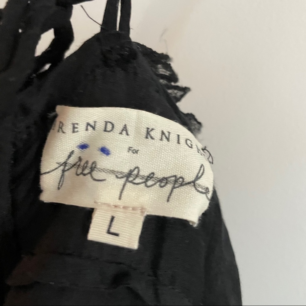 Free People x Brenda Knight Silk babydoll dress - Picture 5 of 9
